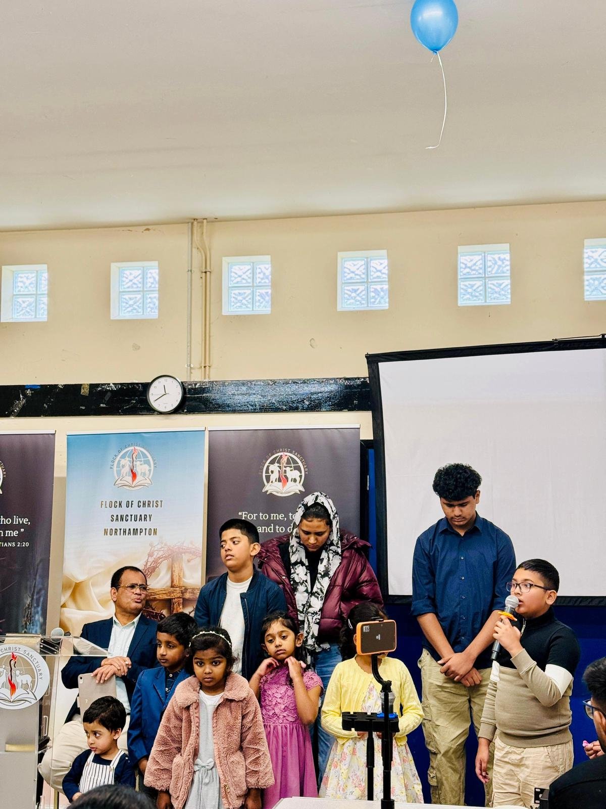 Sunday School Children on Stage